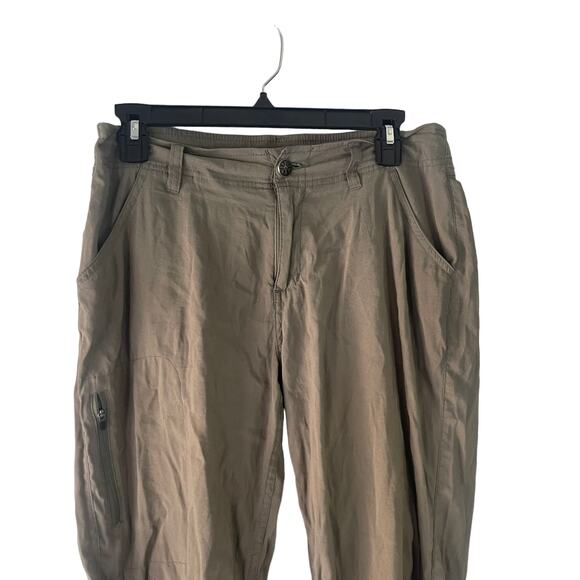 Khombu Women's Size Small Green Cargo Outdoor Cropped Pants - Picture 2 of 9